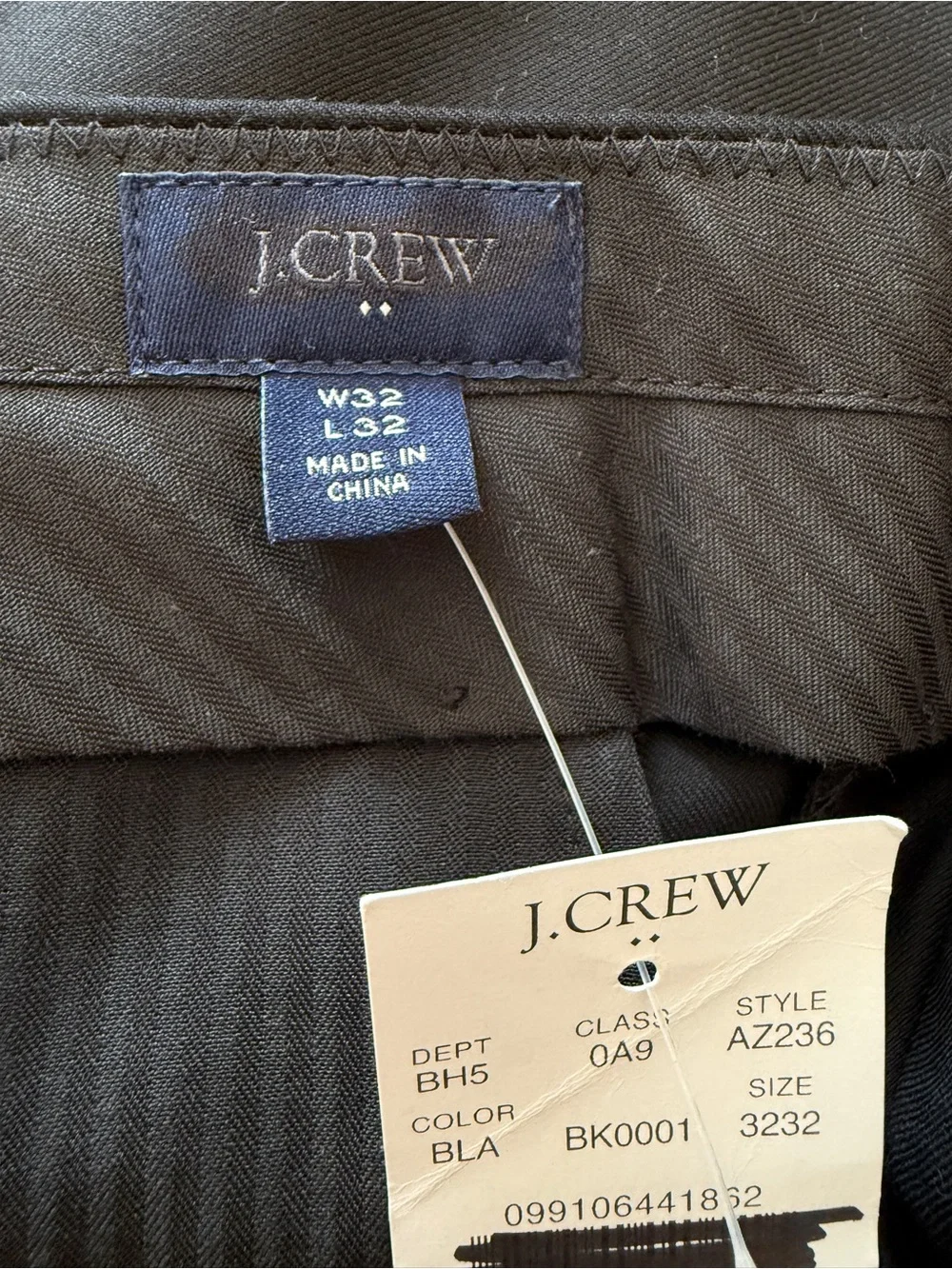 J.Crew Thompson Slim-Fit Tuxedo Pants Black W32 L32 NWT